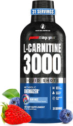 ProSupps L-Carnitine Liquid 3000, Stimulant-Free Liquid Shots for Men & Women - Clean Workout Drink for Energy, Performance & Muscle Recovery - No Sugar, No Carbs - 31 Servings, Blue Razz