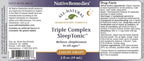 Native Remedies Triple Complex Sleep Tonic - Relieves Mild Tension and Sleeplessness, Increases Drowsiness and Restores Healthy Sleep Patterns - 59 mL
