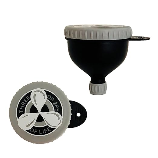 Protein Powder Funnel to Go - Best Convenient, No Mess Protein Funnels for Travel, Easier Fill N Go Scoops (1, 230ML)