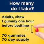 Nature Made Melatonin 5mg Adult Melatonin Gummies, 100% Drug Free Sleep Aid, 70 Gummies, Extra Strength Nature Made Melatonin