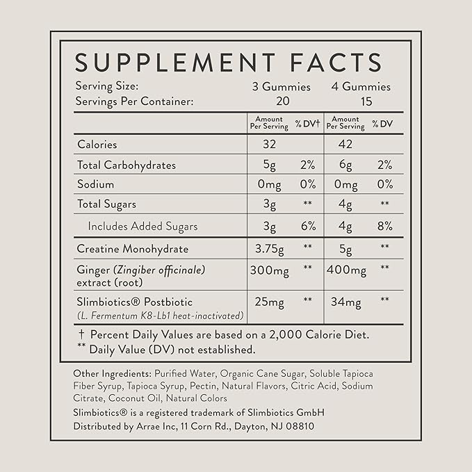 Arrae Tone Gummies – Creatine Monohydrate for Women – Support Lean Muscle, Strength & Recovery – Mixed Berry Flavor – 60 Count