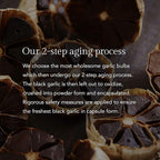 Aged Black Garlic Capsules - Garlic Pills - Less Odor - 60 Capsules - Allium Sativum Supplement - More Effective Than Allicin