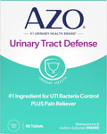 AZO Urinary Tract Defense Antibacterial Protection Helps Control a UTI Until You Can See a Doctor #1 Most Trusted Urinary Health Brand 48 Tablets