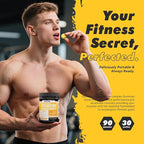 ElevateLife NSF Certified Creatine Monohydrate Gummies 5000mg for Men & Women, Chewables Creatine Monohydrate for Muscle Strength, Muscle Builder, Energy Boost, Pre-Workout Supplement-90 Pineapple