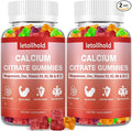 Calcium Citrate Gummies - 1200mg Calcium Gummies with Magnesium Zinc Vitamin D3,K2, B6, B12 for Bone, Muscle, Joints, Immune Support, High Absorption Calcium Supplements for Women & Men 2 Packs