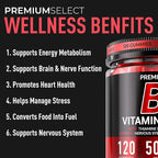Vitamin B1 Gummies – Sugar-Free Thiamine Supplement with CoQ10 & Magnesium – B1 Gummies for Adults – 120 Gummy Supplement, 2-Month Supply