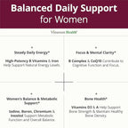 Multivitamin for Women with Vitamins and Minerals for Energy, Focus and Immune Health – Premium Daily Womens Multivitamins & Multiminerals – 60 Liquid Capsules