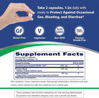 Florastor Advanced Gas and Bloat Probiotic, Digestive Enzymes and Botanicals, Plus Probiotics for Digestive Health, 30 Capsules (Pack of 2)