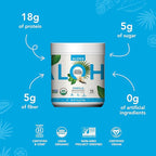 ALOHA Organic Plant Based Protein Powder, Stevia Free, Vanilla, 19.6 oz, 15 Servings PACKAGING MAY VARY