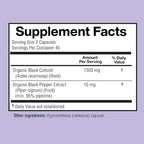 Black Cohosh Made with Organic Black Cohosh Root 1300MG per Serving, Balance Hormones, Natural Menopause & Menstrual Support, Women Health Support, 90 Vegan Capsules, 45 Servings