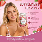 PMS Relief Hormone Balance Gummies, Menstrual Cramp Relief & Menopausal Support, 60 Count