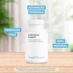 Supersmart Endovarian Support (Advanced Formula) - Natural Supplement with Pea, NAC, ALA, Magnesium, Trans-Resveratrol | Non-GMO & Gluten-Free - 90 Vegetarian Capsules