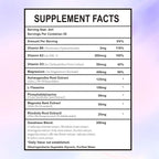 Cortisol Supplement Drops, 18-in-1 Cortisol Detox w. Magnesium Glycinate&Ashwagandha, L-Theanine, Phosphatidylserine, Hormone Balanced for Women, Mood Focus, Promote Seep