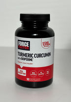 Force Factor Turmeric Curcumin Supplement with Black Pepper, Joint Support Supplement with BioPerine for Enhanced Absorption, No Gelatin, Non-GMO, 90 Capsules