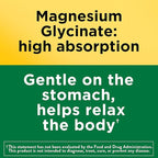 Nature Made Magnesium Glycinate 200 mg per serving, Magnesium Supplement for Muscle, Heart, Nerve and Bone Support, 180 Magnesium Bisglycinate Capsules, 90 Day Supply