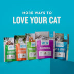 VetIQ Cat Calming Treats with Melatonin for Stress Relief, Organic Ashwagandha, and GABA Chicken Flavored Cat Calming Chews, 3.7oz