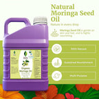 SVA Moringa Seed Oil Organic - 32 Fl Oz – 100% Natural Cold Pressed Moringa Oil - for Face, Skin Care, Hair Care, Scalp Massage & Body Massage – Carrier Oil with Dropper