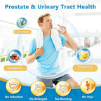 NATURE TARGET Probiotics for Men Digestive Health with Enzymes & Prebiotics, 100 Billion CFUs, Men's Probiotics with Saw Palmetto & Cranberry for Prostate & Urinary Tract Health, 90 Veggie Capsules