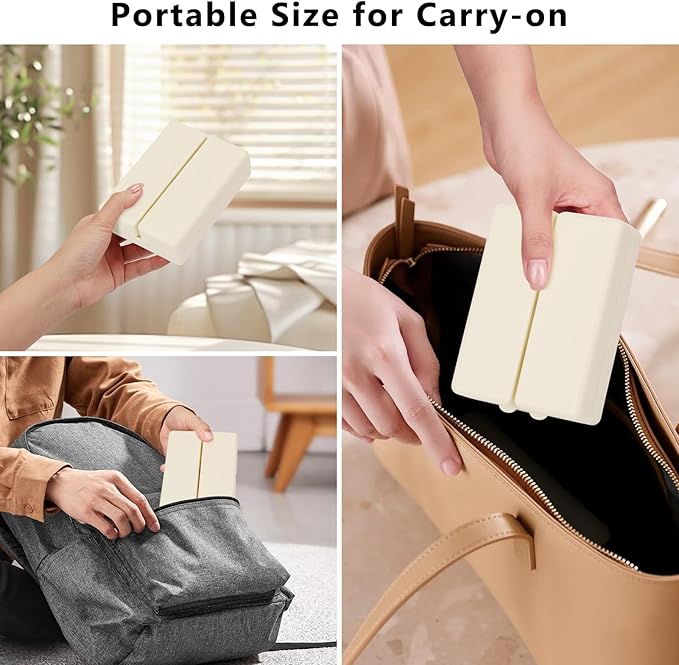 FYY 2 Pcs Daily Pill Organizer, 7 Compartments Portable Pill Case Travel Pill Organizer,[Folding Design] Pill Box for Purse Pocket to Hold Vitamins,Cod Liver Oil,Supplements and Medication-White