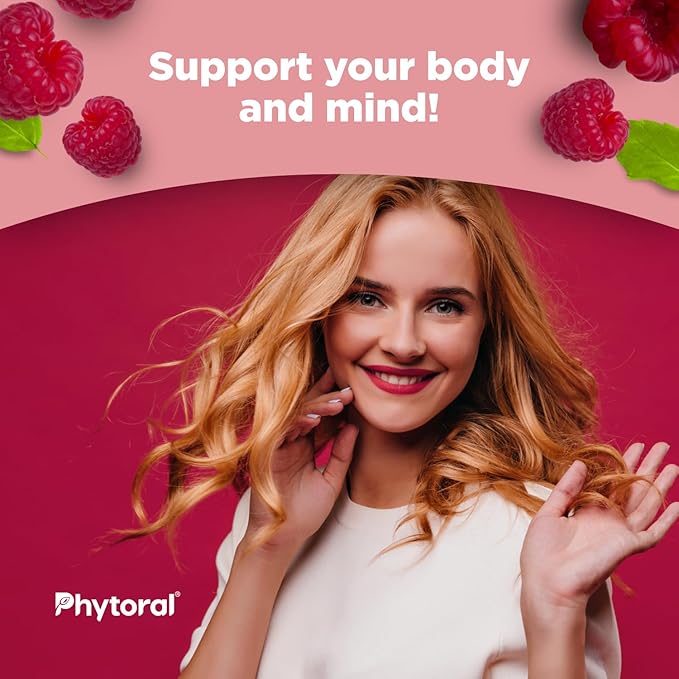Phytoral Complete Herbal Menopause Supplement for Women - Female Hormone Balance Capsules for Night Sweats Hot Flashes & Mood Swings with Dong Quai Chaste Berry & Black Cohosh Root - 60 Count