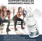 Magnesium Glycinate 400 MG per Serving 100% Chelated for High Absorption, Gentle On Stomach, Non-GMO, 90 Vegetarian Capsules