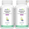 TUDCA Liver Support Supplements 1200 mg-Third Party Tested-Bile Salts for Liver Detox Cleanse-High Strength Formula-Vegan Capsules for Liver,Gallbladder,Kidney Health,2 Bottle-120 Capsules