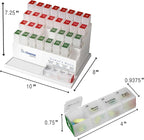 Medcenter Monthly Pill Box Organizer HSA/FSA, 4 Times a Day, Large 31 Daily Pill Cases with Compartments for Vitamins, Supplements, Medication, 31 Day Pill Organizer