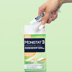 Monistat 3-Day Yeast Infection Treatment for Women, 3 Miconazole Vaginal Suppositories & External Itch Relief Cream (9g Tube) Combo Pack