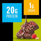 KIND Protein MAX, Raspberry Cocoa Crisp, 20g Protein, 1g Sugar, Low Sugar, High Protein Snack Bars, 4 Count