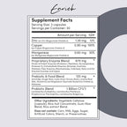 Tranont Enrich Digestive Enzymes with Probiotics & Prebiotics | Gut Health & Digestion Support Supplement | Supports Nutrient Absorption & Post-Meal Comfort | 90 Capsules
