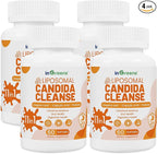 11-in-1 Candida Support Supplement, Antifungal Overgrowth, Intestinal Detox & Gut Health for Women & Men, Balance Probiotic, Natural Herbal Oregano & Caprylic Acid Softgels, 240 Count