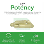 Zahler - One Daily Vegan Multivitamins for Women & Men (60 Count) Kosher Essential Vitamins & Minerals with Whole Food Spectra Blend - Vegetarian and Vegan Vitamins for Adults