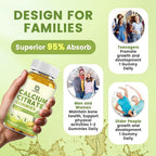 Calcium Citrate 1200mg with Vitamin D3, Calcium Gummies for Women, Calcium Supplements for Bone, Muscle, Immune Support, Sugar Free, Pineapple Flavor - 60 Gummies