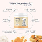 Pawfy Skin & Coat with Salmon Oil - Dog Allergy Relief Chews | Advanced Licking Paws Comfort | Dog Itching Skin Relief & Seasonal Allergies Support - Immune Support & Coat Defense | 30 Chews (Bacon)