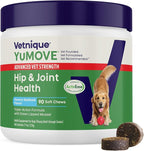 YuMOVE Hip & Joint Supplement for Dogs with Glucosamine, Hyaluronic Acid, Green Lipped Mussel & Omega 3 Joint Supplement - Regular or Advanced Strength (90ct Chews, Advanced Strength)