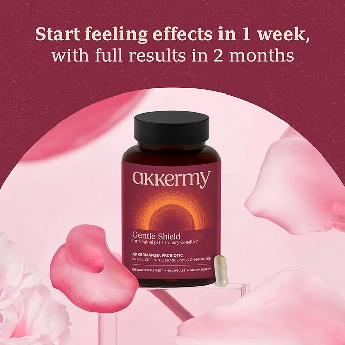 Vaginal Probiotics for Women with Akkermansia, L. Crispatus, Cranberry Pills, & D-Mannose - Supports Vaginal pH Balance for Women, UTI Support & BV Prevention - 60 Day Supply | USA Made