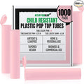 Kopperko Small Medicine Bottles (116mm, 4.6 Inch 1000-Pack) | Child Resistant Pill Jars with Lids | Pink Pill Bottle for Spices | Airtight, UV Resistant & Waterproof (Pink Plastic)