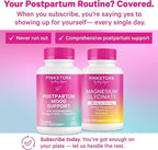 Pink Stork Postpartum Mood Support - Postnatal Hormone Balance for Women - Breastfeeding Friendly New Mom Essentials - Ashwagandha, Chamomile, & Vitamin D - Stress & Mood, 60 Capsules