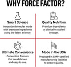 Force Factor Caffeine Pills 200mg, Boost Energy, Focus, Strength, and Performance, Premium Quality Tablets, Energy Support Supplement, 100 Tablets