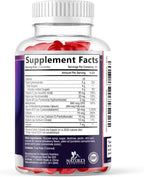 Vitamin B Complex Gummies - Extra Strength Super B Vitamin Gummy with Vitamin C For Immune Support - Energy Support Supplements with Folic Acid, Niacin, B6, B12 & Biotin for Men & Women - 60 Gummies
