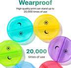 Sukuos Large Weekly Pill Organizer 2 Times a Day, Daily Pill Box 7 Day Easy to Open with Double Protection, AM PM Pill Case for Medicine/Vitamin/Fish Oil/Supplements (Glitter Clear)