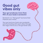 Physician's CHOICE Mood Support Probiotic - Supports a Balanced Mood, Healthy Stress Response & Digestive Health with Prebiotics, Ashwagandha, Vitamin B12, Folate - for Men & Women - 30ct