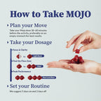 Mojo Focus Gummies w/Lion’s Mane, Panax Ginseng, Ginger Root, Cordyceps, Brain Supplement Memory/Focus Support Adults Nootropic Mushroom Gummies, Blueberry Lavender, Regular Strength (1 Pack)