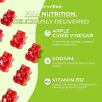 NEWELLME ACV Gummies with the Mother & B12 – Sugar-Free, Great-Tasting Vegan Gummies for Digestion, Metabolism & Daily Energy Support, 60 Count
