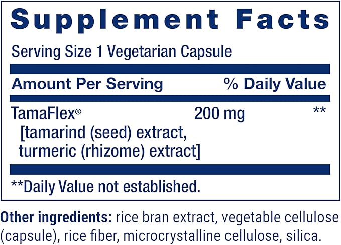 Life Extension Joint Mobility, relieves Minor Knee discomfort & Improves Range of Motion, Turmeric & Tamarind, Gluten-Free, Non-GMO, Vegetarian, 60 Capsules
