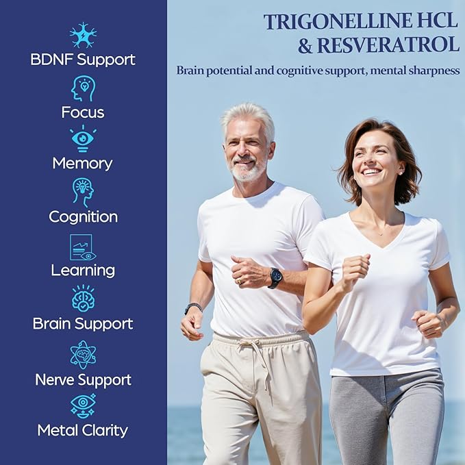NAD Supplement - NMNH Alternative with Trigonelline HCL 500mg & Resveratrol - NAD+ Precursors Plant Extraction - Support Cellular Energy & Healthy Aging & Brain for Women & Men - 90 Capsules