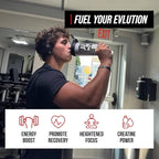 Evlution Nutrition Creatine Energy - Supports Muscle Growth, Boosts Energy, Endurance & Cognition - 5g Pure Creatine Monohydrate Per Serving - B + C Vitamin Complex - 30 Servings - Fruit Punch