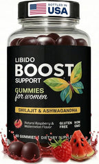 Libido Support for Women Gummies - Fast Acting Intimacy and Mood Support Libido Gummies for Women with Shilajit and Ashwagandha - 60 Ct