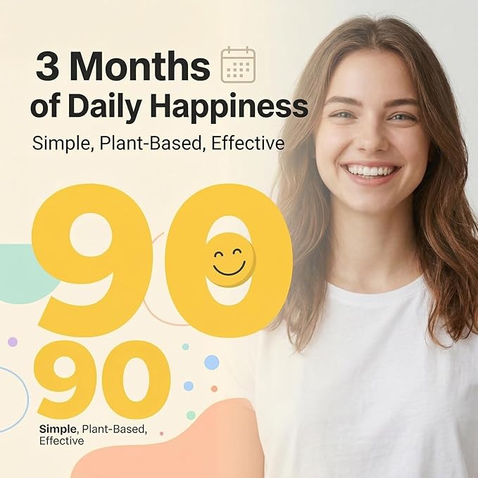 Dopamine Patches Extra Strength – 90 Count Plant-Based Vegan Mood Balance Patch for Men & Women – Supports Dopamine & Serotonin Balance – 3 Months Supply