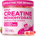 AiVital™ Creatine Gummies for Women, 5000mg Creatine Monohydrate Gummies+2000mg Collagen+1000mg BCAA, Women-Specific Formula, Sugar Free, 30 Servings, 120 Counts(Berry)